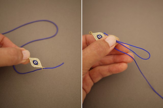 Как завязать браслет из веревки с регулирующей длиной на руке пошагово фото