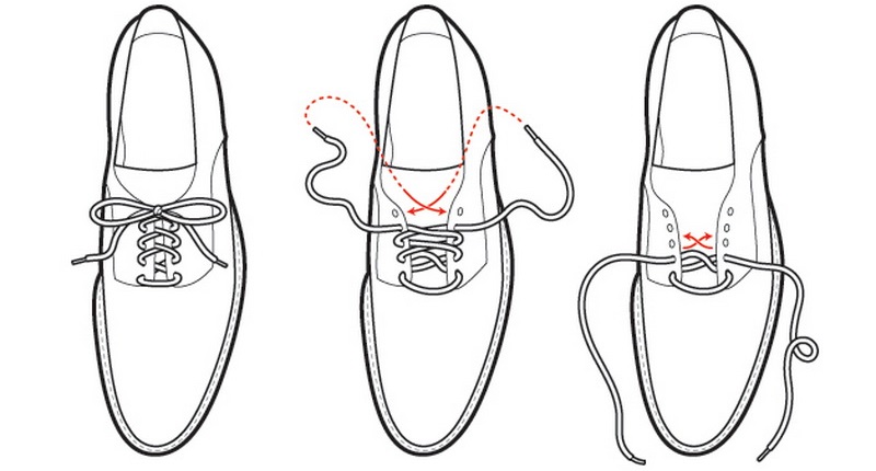 Как красиво завязать шнурки на ботинках мужских 4 дырки